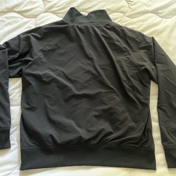 Athleta Lightweight Bomber Jacket Size MP Black - Picture 7 of 7